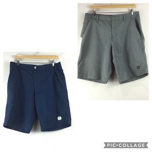 Under Armour Bundle: Grey & Blue Notre Dame Shorts